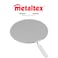 Metaltex Splatter Screen &ndash; 26cm Aluminium, Finely Perforated, with Wire Handle and Plastic Insert