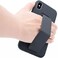 case for iPhone X/iPhone Xs Magnetic Car Holder Cover Soft Silicone Horizontal and Vertical Kickstand Case Wrist Strap Shockproof Anti Fingerprint Case (iPhone X/iPhone Xs, Black)