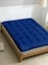 MAXQON Mattress Topper 10CM Thickness Quilted Microfiber 900gsm, Color Blue, Twin Size 120x200cm