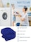 MAXQON Mattress Topper 10CM Thickness Quilted Microfiber 900gsm, Color Blue, Twin Size 120x200cm