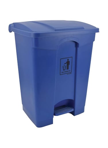 Lacot 68 Ltr Plastic Garbage Bin with Pedal, Step on Waste Bin (Blue)