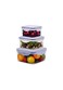 USA Square Food Storage Box Set   3 Sizes: 0.4L, 0.7L, 1.2L   Durable &amp; Stackable   BPA-Free &amp; Dishwasher-Safe