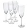 Champagne Flute, Tall Slender Clear Glass, 21 cl, 6-Pack