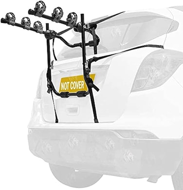 Rear Car Bicycle Carrier - 3 Bike Rack - Secure &amp; Easy Transport