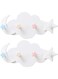 KASTWAVE 2pcs Star &amp; Moon Wall Hooks - Cute Coat Hanger &amp; Towel Rack for Entryway &amp; Bathroom - Stylish Sticky Hooks for Organizing