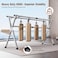 Clothes Drying Rack, 2.4M Adjustable Clothes Airer Laundry Drying Rack, Foldable Heavy Duty Stainless Steel Clothes Dryer Stand Horse with 20 Windproof Hooks &amp; 12 Clips for Outdoor Indoor Use