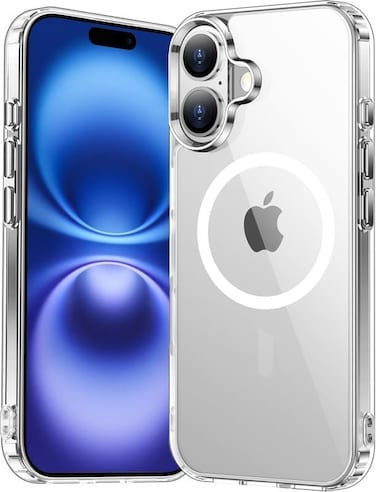 IPhone 16 Case, Premium Liquid Silicone, Full Body Protective Cover, Shockproof, Slim, Anti-Scratch, 6.1 inch (Clear)