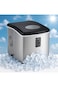 Heavy Duty Ice Maker 15L 15KG 24H with LED Display 3 Ice Sizes Fast Cooling for Home Bar Kitchen
