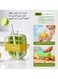 Trendy icy ice cup 500ML (a cup solves the trouble of carrying ice drinks with you) portable cup portable straw water cup homemade water filling press ice cube mold takeaway ice cube ice box high-value straw cup press ice portable water cup (green)