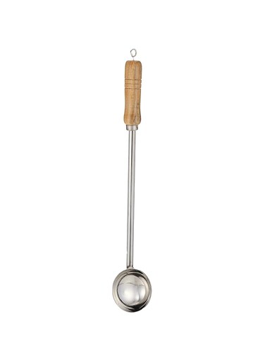 RAJ STEEL WOODEN HANDLE LADDLE , 46 cm, RUL004, Curry Server , Soup Server , Milk Laddle , Serving Spoon