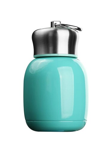 7oz/200ML Small Mini Vacuum Insulated Water Bottle Portable Leakproof Travel Mug Stainless Steel Cold and Hot Thermal Flask for Kids Children Women School Office Lunch Coffee Milk Tea (Teal)