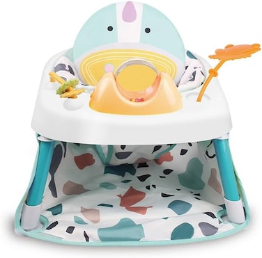 Yaya Duck Babylove 2-in-1 Multifunctional Baby Jumping Chair &amp; Activity Center &ndash; 360&deg; Rotating Seat, 5-Level Adjustable Height, Interactive Toys &amp; Music &ndash; Supportive Bouncer for Infants 6 Months+