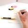 MOTARRO 2PCS Highlighter Set MC046-11 &ndash; Pink &amp; Yellow Manga Marker Pens for Note-Taking, Lettering, and School Stationery Supplies