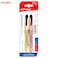 MOTARRO 2PCS Highlighter Set MC046-11 &ndash; Pink &amp; Yellow Manga Marker Pens for Note-Taking, Lettering, and School Stationery Supplies