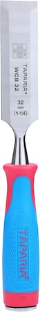 Taparia WCB32 Steel (32mm) Bevelled Edge Chisel (Blue and Silver)