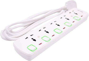Litex 5 Way Multi-Plug Power Universal Socket Extension Board