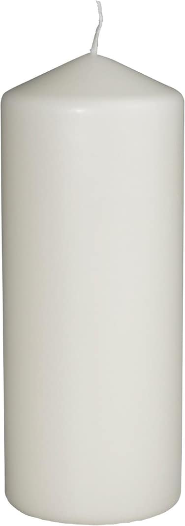 AL ARQAM 2 Pack Unscented Round Pillar Candle for Wedding, Birthday, Holiday &amp; Home Decoration -(8", Natural)