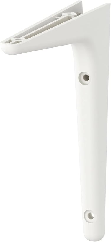 Ikea SIBBHULT Plastic Wall Brackets, White, 18x18 Centimetres - Set of 4
