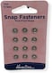 Hemline 12-Set Press Stud Button or Snap Fasteners 7 Millimeter Silver Color