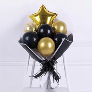AL ARQAM Balloon for Party Decorations - Metallic, Pastel, and Confetti Balloons with Accessories