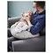 YALLABUYIT Nursing pillow, grey, 60x50x18 cm