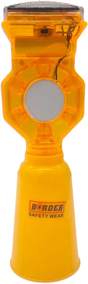 AL ARQAM Solar-Powered Traffic Cone: Bright, Reliable Warning Light for Safety