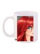 Cartoon Girl Printed Coffee Mug White/Red/Beige