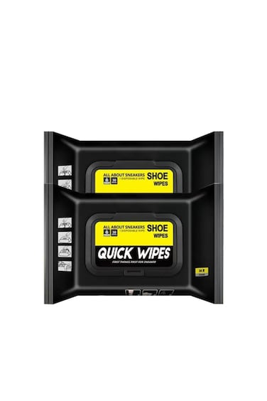 Sneaker &amp; Shoe Cleaner Wipes 2 Packs of 60pcs Shoe Wipes Quickly Remove Dirt &amp; Stains.