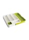 Kitchen Drawer Organizer For Spoons White/Green