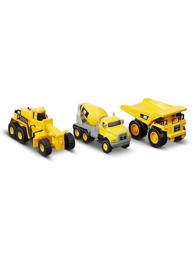 Caterpillar CAT Funrise Metal Die Cast Concrete Mixer, Dump Truck &amp; Grader, Set of 3, 82273