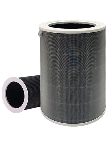 OMIRA Air Purifier Replacement Filter,3-in-1 True HEPA High-Efficiency Activated Carbon Filter, H13 Grade True HEPA Replacement Filter，1 Pack，Gray