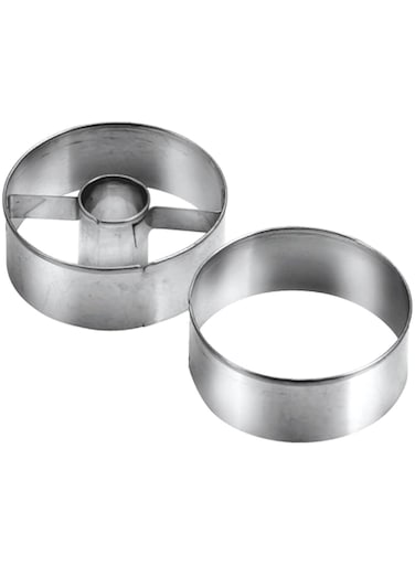 Tescoma Round-Shaped Shortcake Cutters-Medium, 2 Pcs Delicia, Assorted, 16 x 7.5 1.9 cm