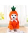 KASTWAVE Dog Cat Hoodie Costume Pet Clothes Dog Pet Halloween Cosplay Dress Cute Carrot Shape Warm Jacket Pet Cold Weather Sweatshirt Clothes Outfit Outerwear for Cats Puppy Small Large Dogs (Orange)