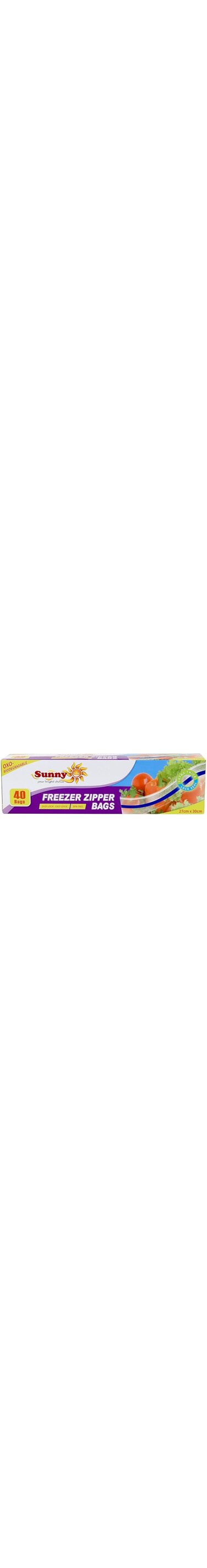 Sunny Your Bright Choice Zipper Bags 27cm x 30cm, 40 Pieces