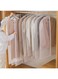 5 Pack Hanging Garment Bags Dustproof Clothes Cover with Zipper Long Plastic Storage Cover Breathable Thicken Suit Dust Cover Sealed Clothes Protector for Dress Gowns Coats Sweater（60CM*80CM）