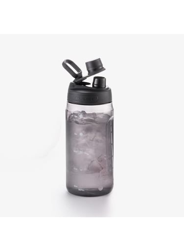 LocknLock Active 1.5L Black Water Bottle - Durable, Easy Grip, Leak-Proof with Hidden Finger Loop