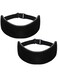 Travel Pillow for Sleeping Airplane, 2 Sets Headrest Travel Pillow Neck Pillow for Airplane Travel Functional Airplane Head Straps Neck Brace for Sleeping on Airplane Car, Black
