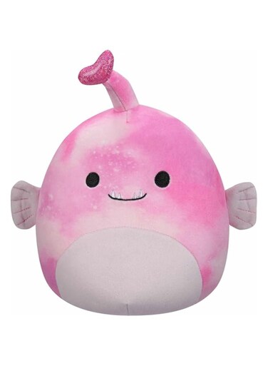 Jazwares 12 inch Sy the Angler Fish Officially Licensed Kellytoy Plush Toy Colorful Soft Gift for Kids Girls &amp; Boys Washable Squishy Stuff Toy Multicolor All Age