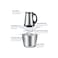850W Electric Meat Grinder &amp; Food Processor &ndash; 5L Stainless Steel Bowl, 5 Blades, Multifunctional