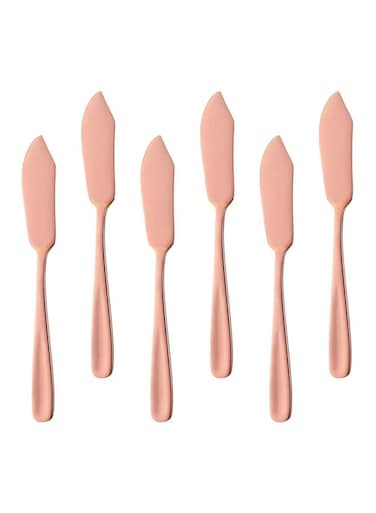 Stainless Steel Cheese Dessert Knives, Breakfast Butter Knife, Slicer Sandwich Spreader(ROSEGOLD)
