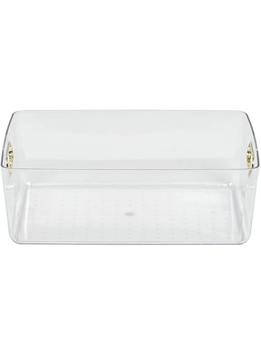 Homesmiths 5 Liter Clear Bin with Chrome Handles