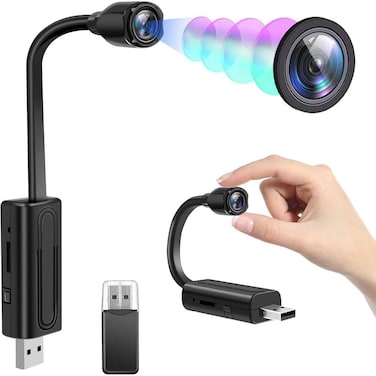 WiFi Mini Security Cameras, USB Small Camera, WiFi 1080P HD with Motion Detection, Mini Camera for Home/Office with USB Port