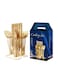 24-Piece Stainless Steel Cutlery Set with Storage Holder Gold