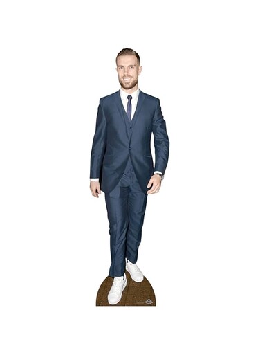 BPA Jordan Henderson Footballer Lifesize Cardboard Cutout with Free Mini for Liverpool England Fans &amp; Parties, Multicolour