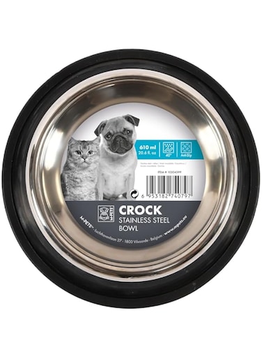 M-PETS Crock Stainless Steel Bowl M