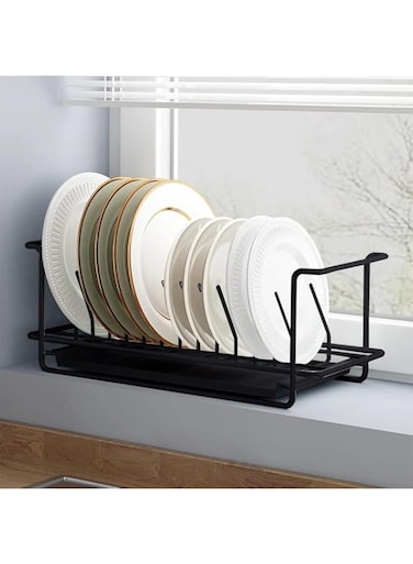 ALMEKAQUZ Dish Drying Rack Over The Sink Adjustable Dish Rack in Sink Or On Counter Dish Drainer with Utensil Holder Rustproof for Kitchen