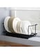 ALMEKAQUZ Dish Drying Rack Over The Sink Adjustable Dish Rack in Sink Or On Counter Dish Drainer with Utensil Holder Rustproof for Kitchen
