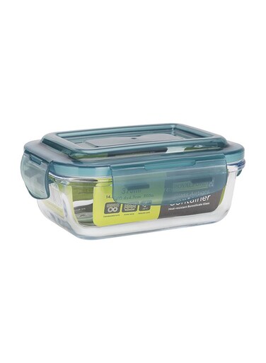 370 ml Glass Airtight Container Multicolour Clear 370ml