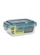 370 ml Glass Airtight Container Multicolour Clear 370ml