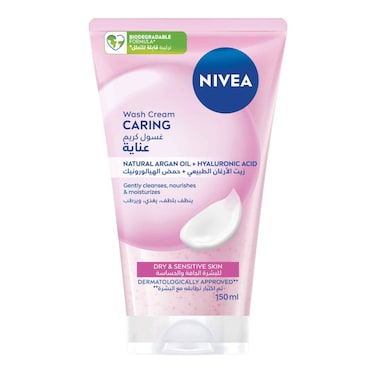 NIVEA Gentle Cleansing Face Wash for Dry Skin with Almond Oil, 150ml